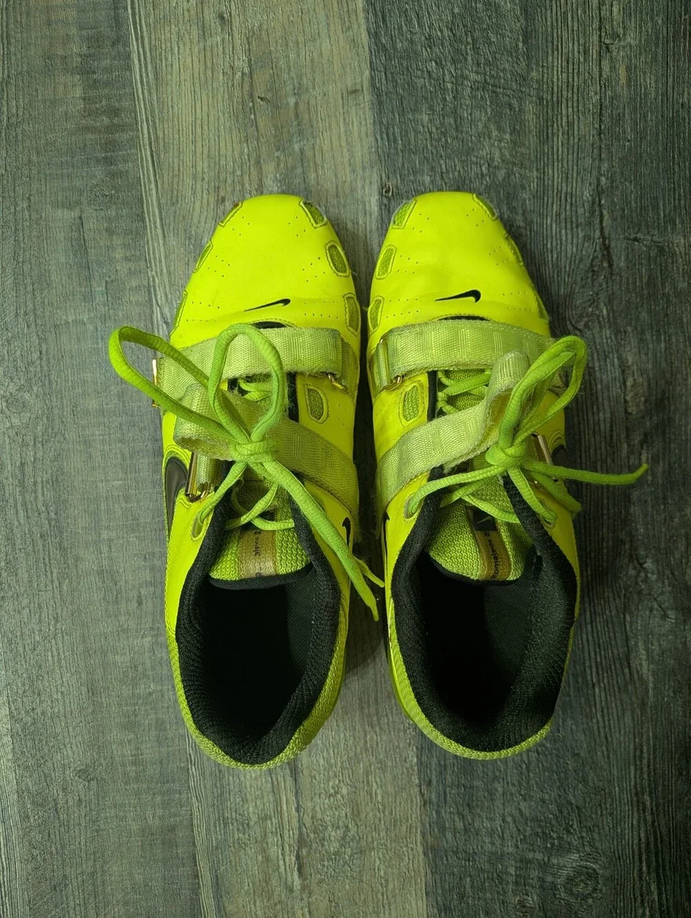 Nike Romaleos 2 Weightlifting Shoes Mens Size 11 Volt Color